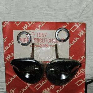 Vintage 1957 Chrome Escutcheons